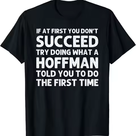 HOFFMAN Funny Surname Family Tree Birthday Reunion Idea T Shirt