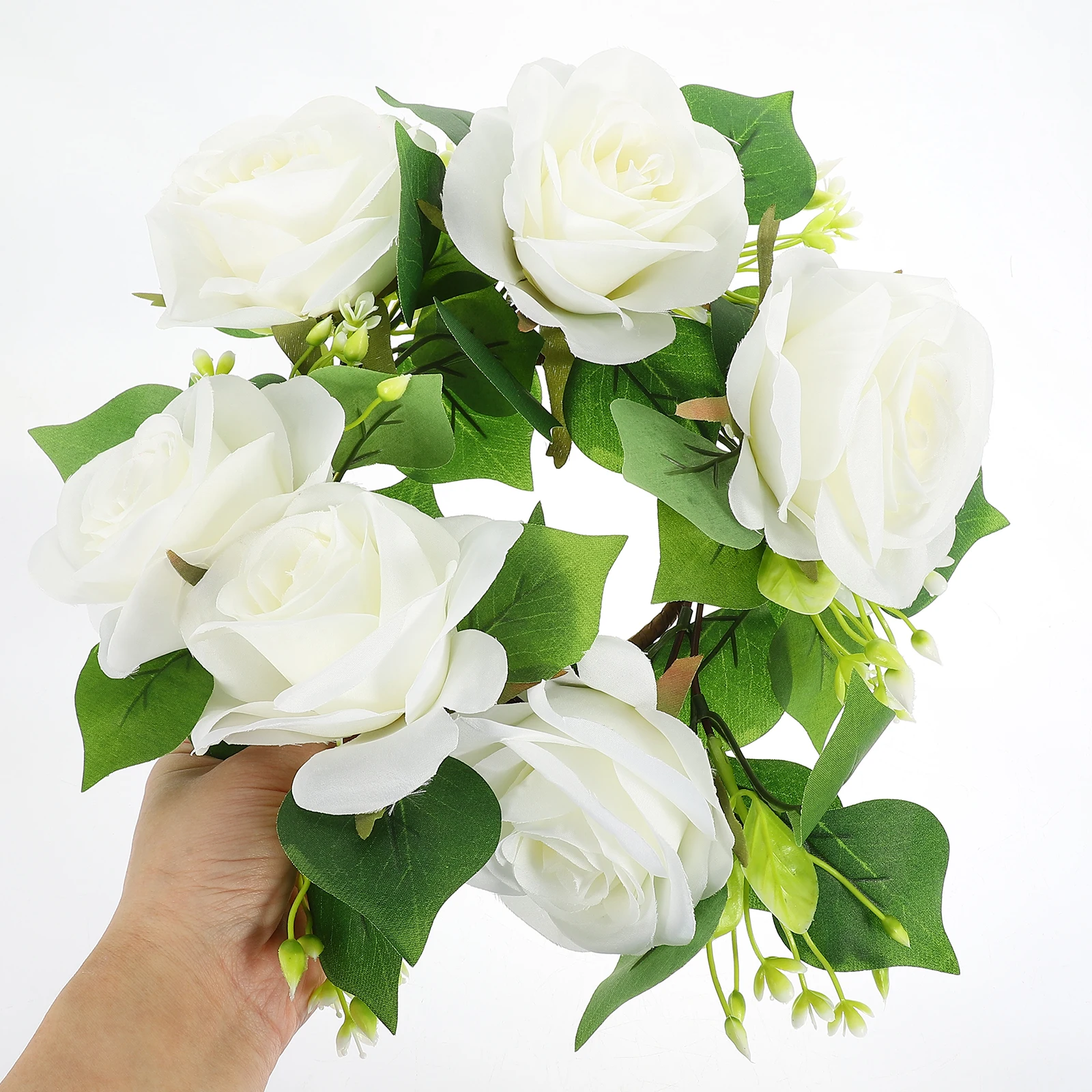 

Simulated Holder Artificial Flower Decoration Realistic Appearance Festive Atmosphere Wedding Birthday C