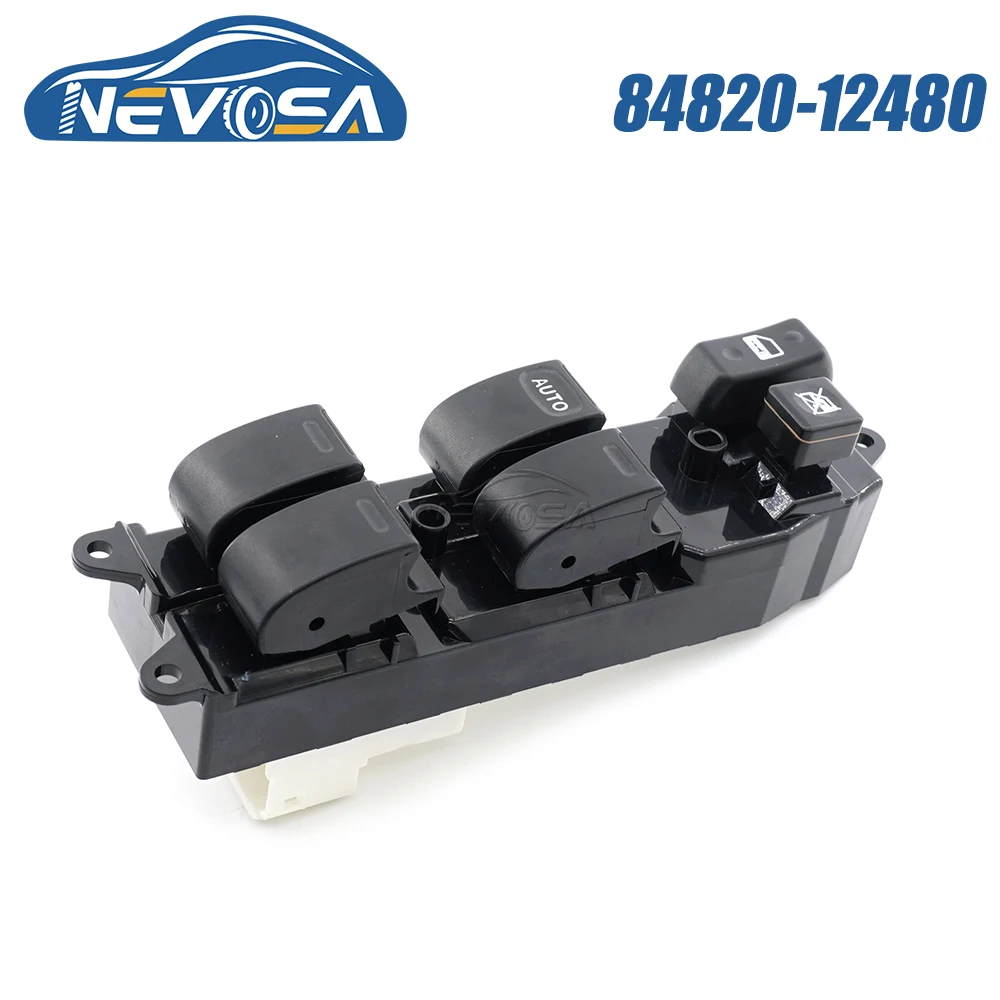 

NEVOSA 84820-12480 For Toyota RAV4 2001 2002 2003 2004 2005 Electric Power Master Power Window Control Switch Button 84820-0K100