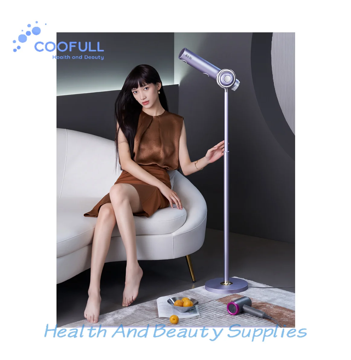Coofull Revair Reverse-air Electric Hair Dryer 100,000 RPM Pet Hair Blower Dryer Stand High Speed Brushless Hair Dryer