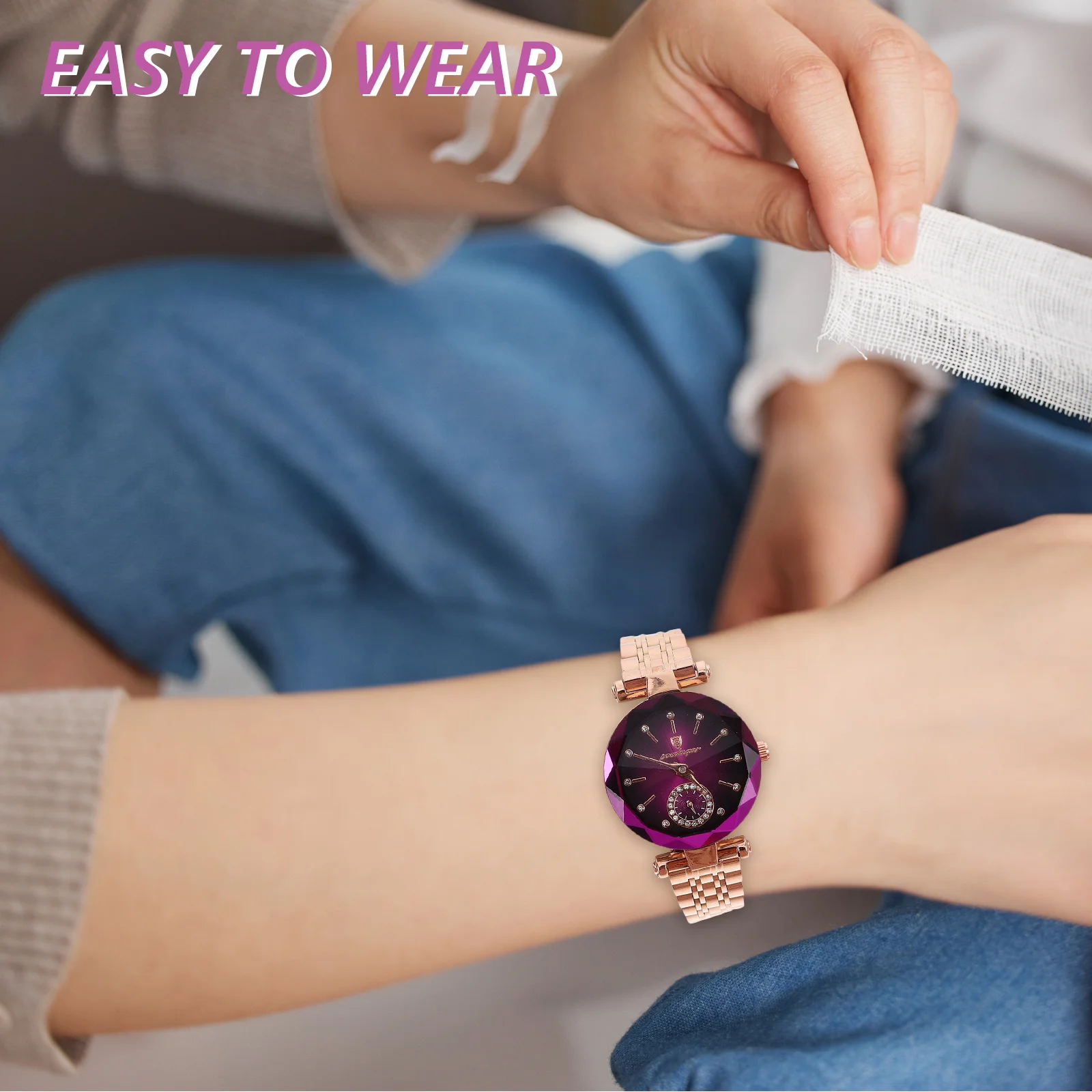 

Женские водонепроницаемые модные часы, элегантные декоративные повседневные наручные часы, легкие стильные женские наручные часы для отдыха