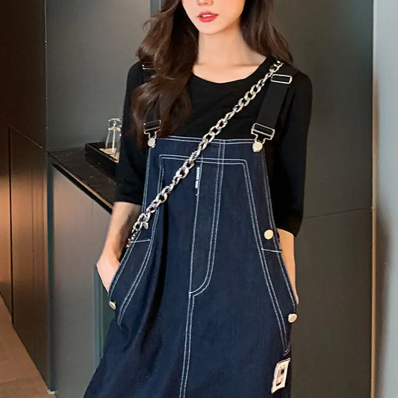 جمبسوت نسائي أنيق متطابق مع خطوط طويلة متقاطعة أنيقة بكتف واحد وألوان نصف خلفية وأكتاف مموهة #3