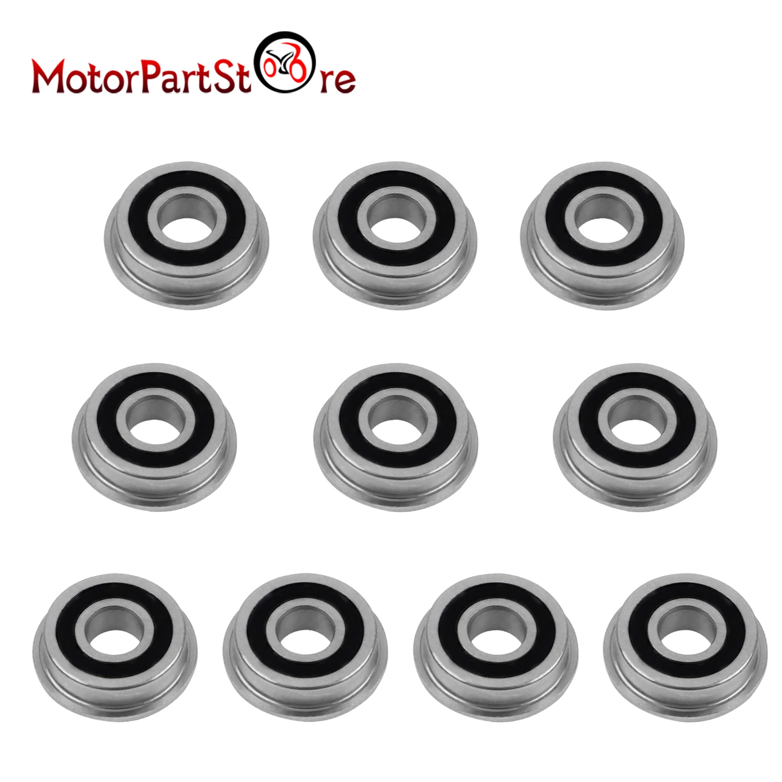 

10 Pieces F695 2RS Bearing F695-2RS Flanged Miniature Ball Bearing 5x13x4mm F695RS for VORON Mobius 2/3 2/4 3D Printer