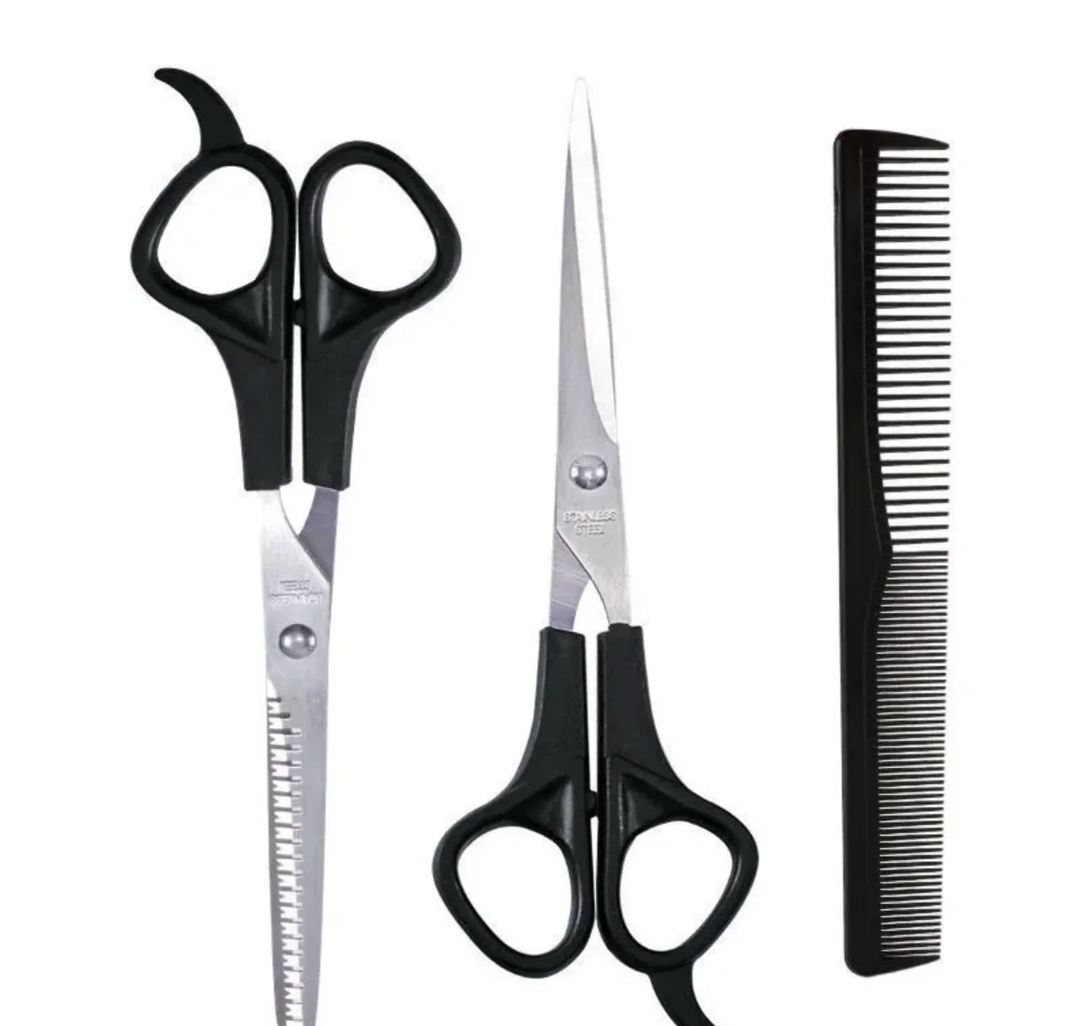 3PCS Hairdressing Scissors 6 Inch Scissors Kit Tool for Cutting Thinning Hair Comb Barber Accessories Salon Hairdressing Shears