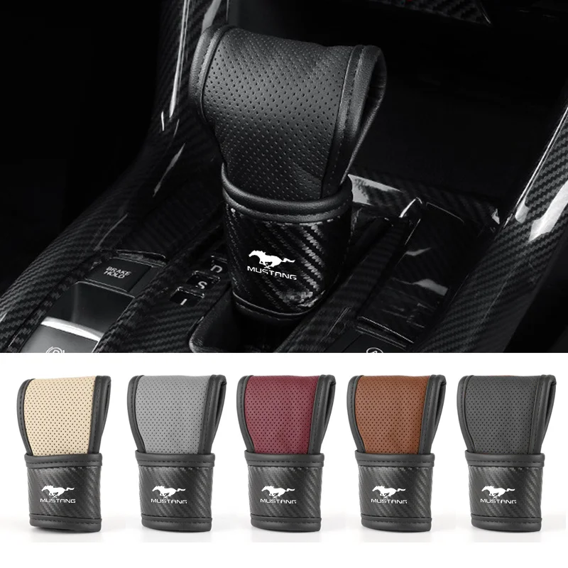 Car Center Console Gear Shift Knob Cover Handle Case For Mustang Zapatillas Miniatura Gt Shelby 2005 2015 Mujer 2012 2006