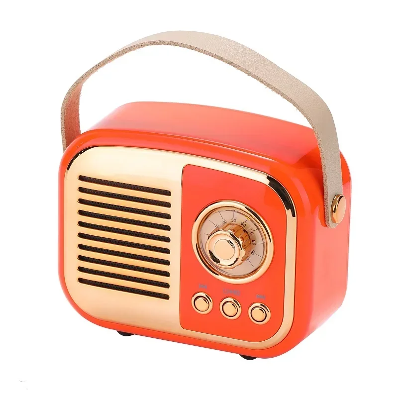 Nieuwe Bluetooth-luidspreker Retro Mini draagbare stereo plug-in radio Draadloos Intelligent