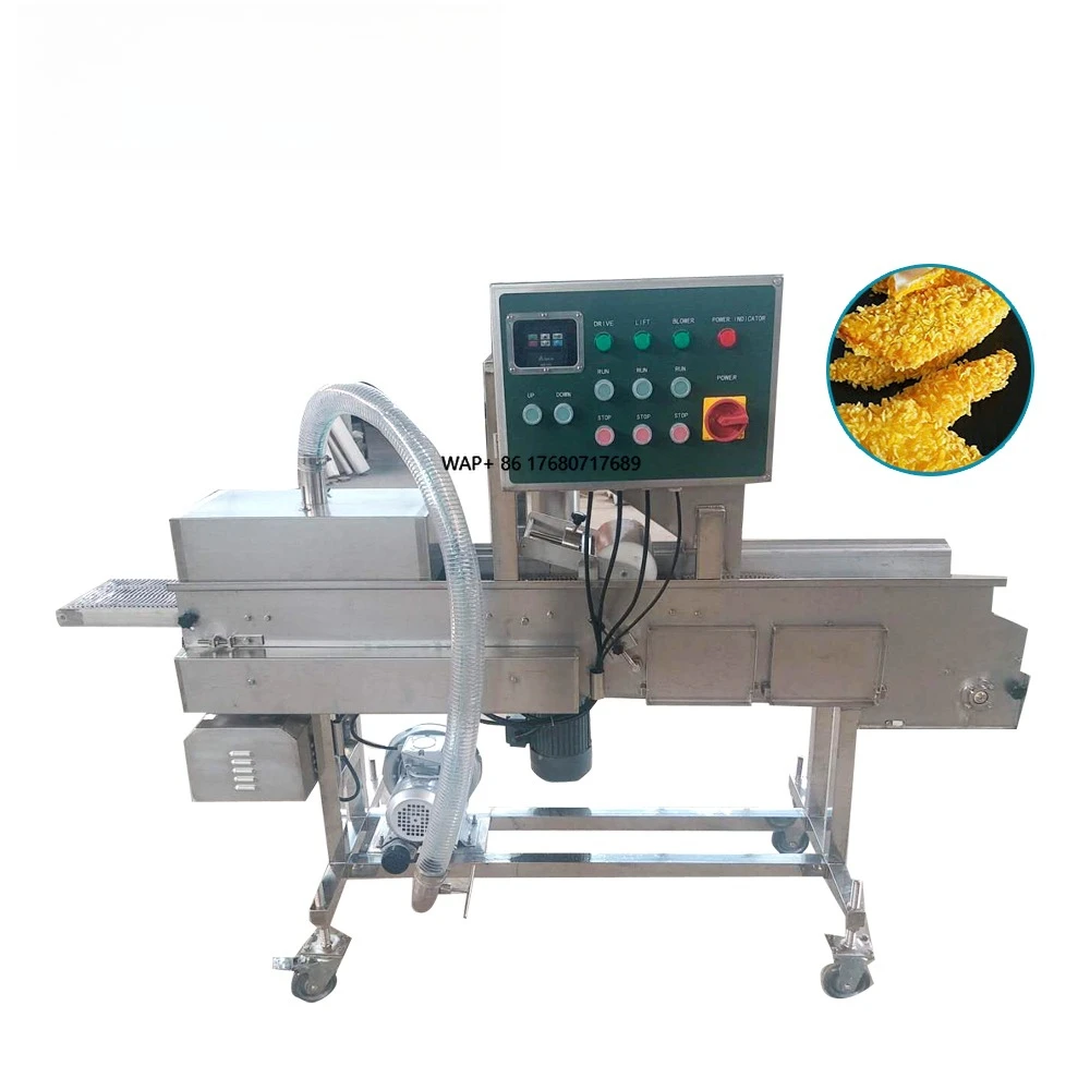 Fast Food Coating Battering Machine Bread Crumbs Machine
