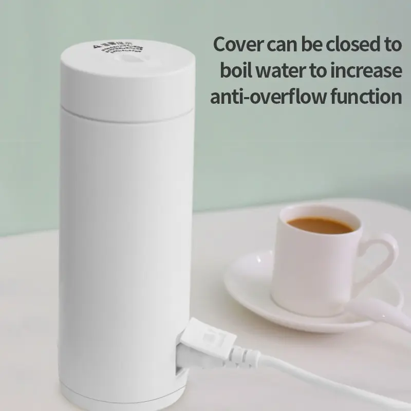 Bouilloire portable automatique pour la conservation de la chaleur, petit chauffage électrique, tasse à eau ouverte, maison, voyage, dortoir, étudiants