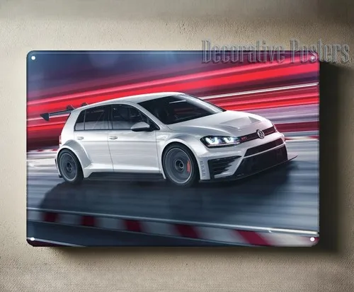 Golf Mk7 Auto Metallposter Blechschild