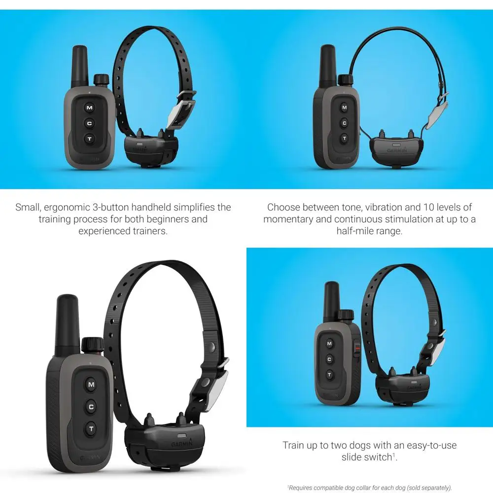 

Delta® SE Bundle - Handheld & Dog Device, Simple 3-Button Dog Training System, Train Up to Two Dogs, Water Resistant
