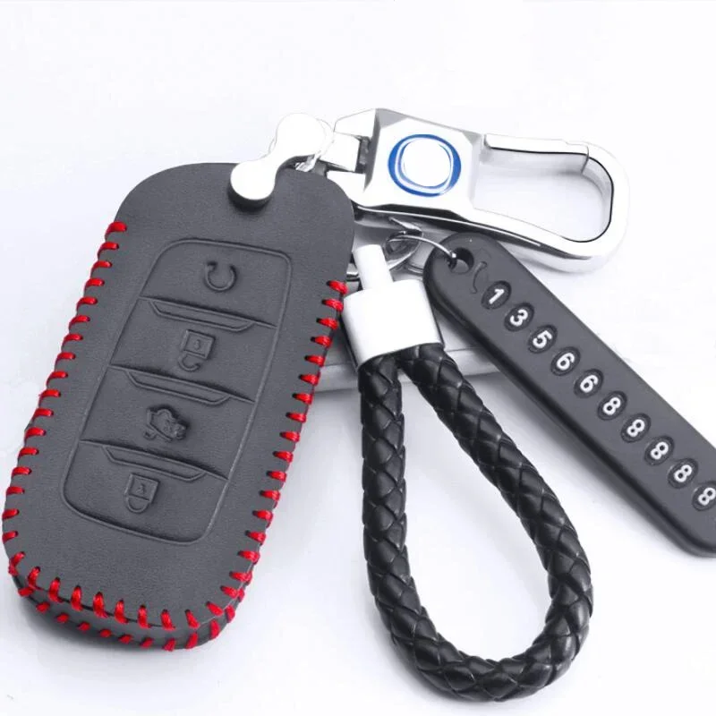 

Car Key Case Bag Protective Sleeve Cover For Chana Changan CS15 CS35 CS55 CS75 CS85 CS95 Eado CX70 Benni Alsvin V3 V5 V7 Etc.