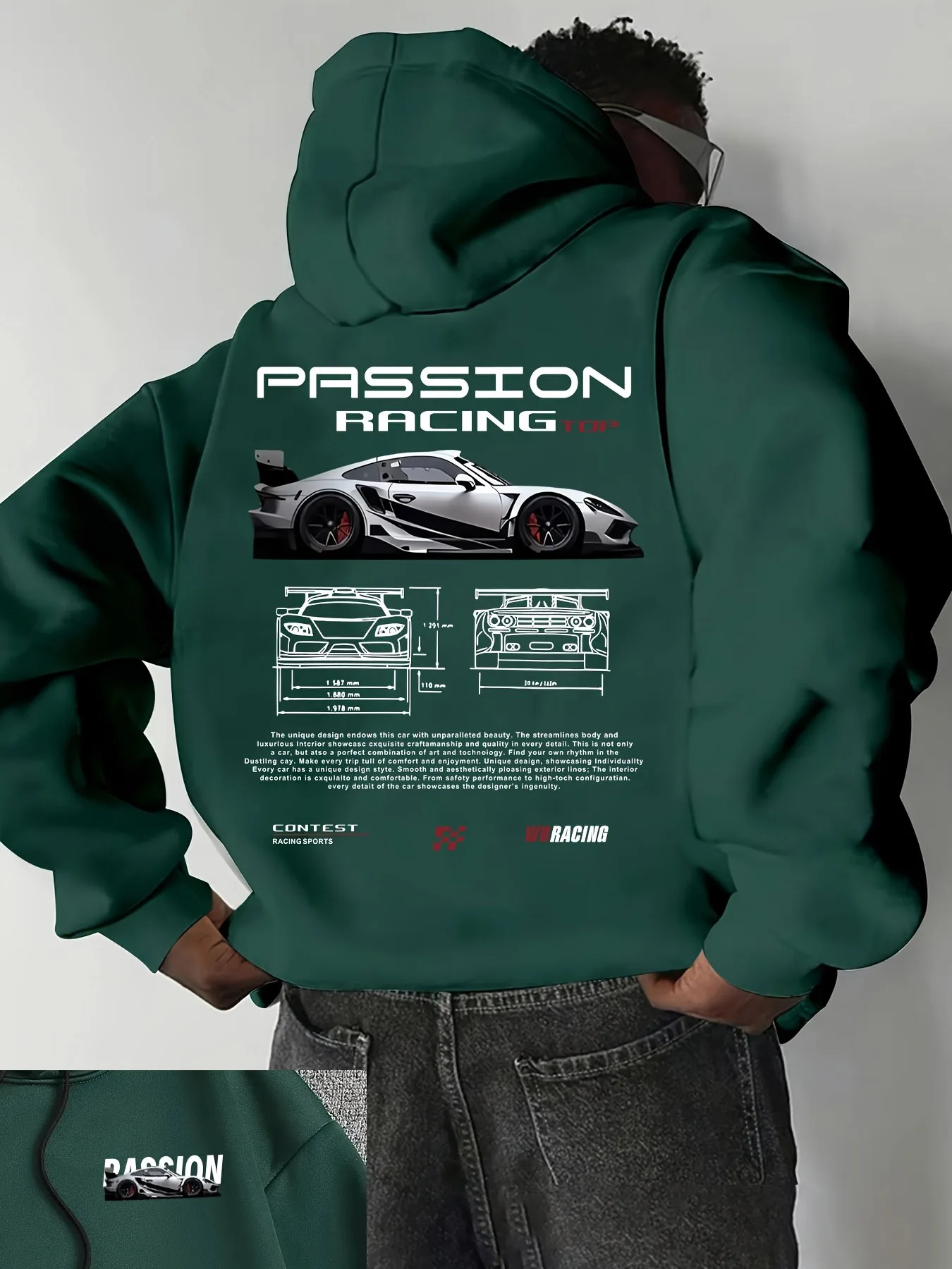 Temu Bahrain 22ss الشارع الشهير الرجال هوديي Haikyuu عارضة أزياء الرجال هوديي البلوز