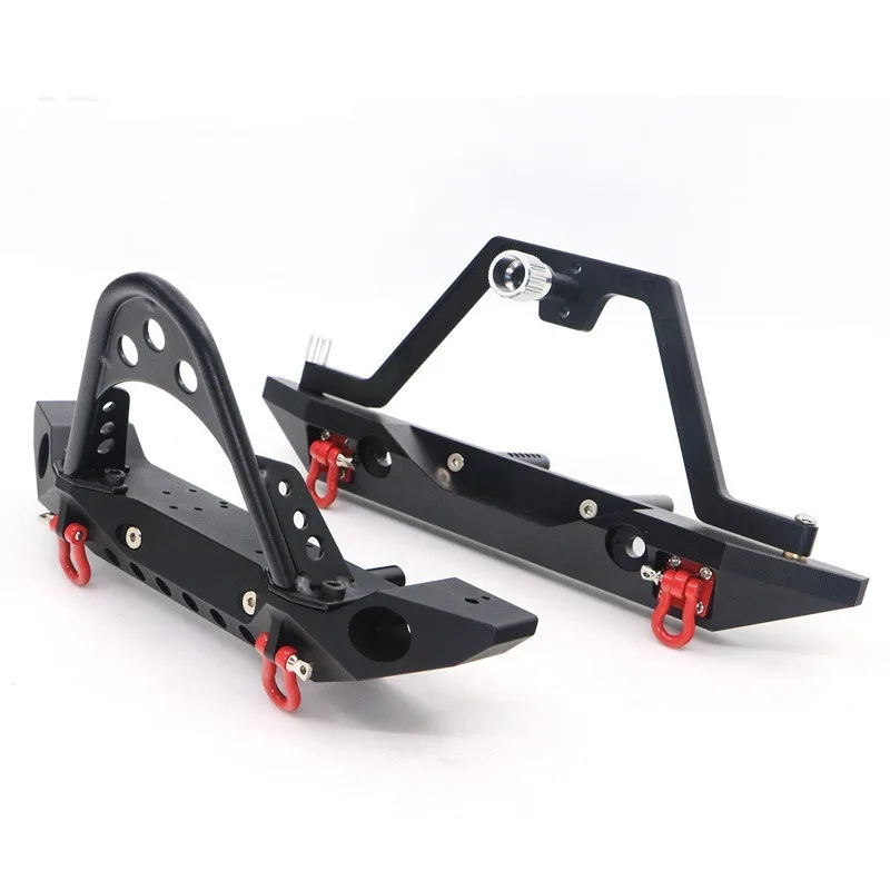 

Metal Front and Rear Bumper winch line for 1:10 RC Crawler Car Defender SCX10 TRX4 SCX10 II 90046 90047