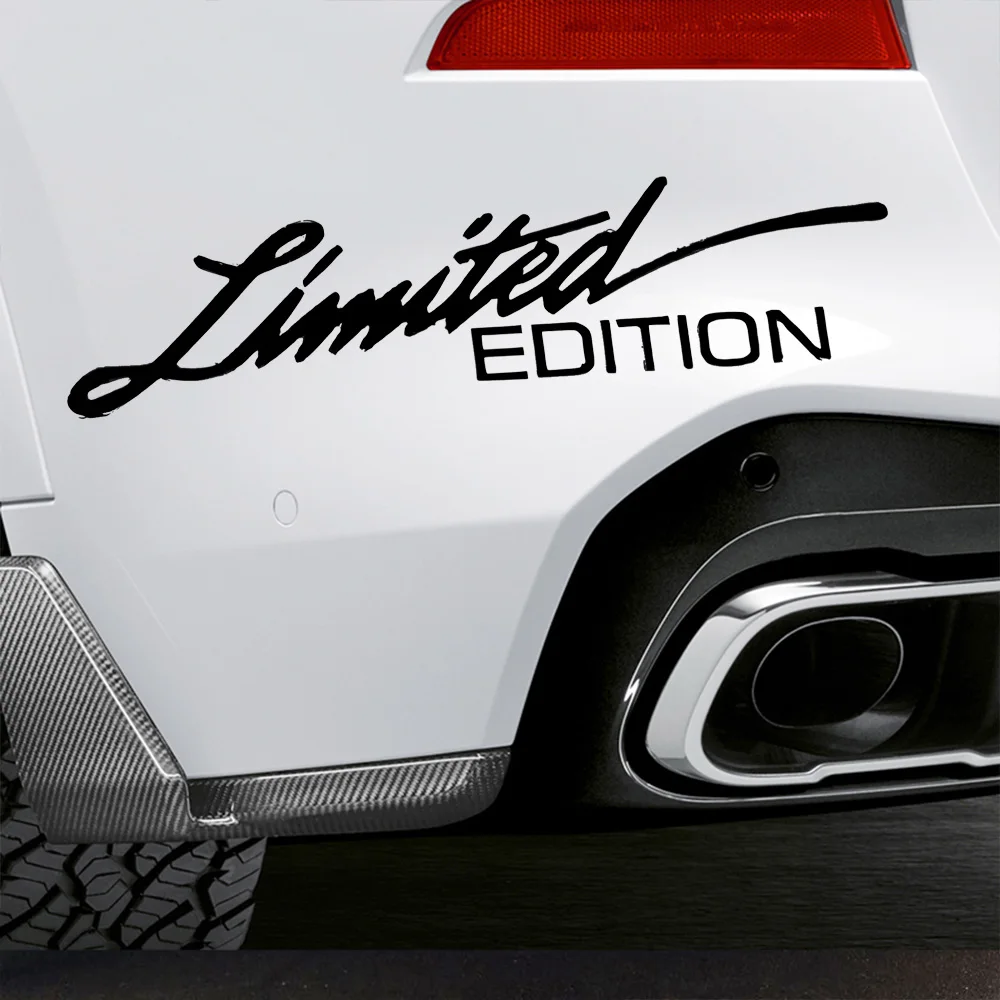 Наклейка на автомобиль - Надпись Limited edition Waterproof Car Sticker Decal for Bumper, Window, Lap