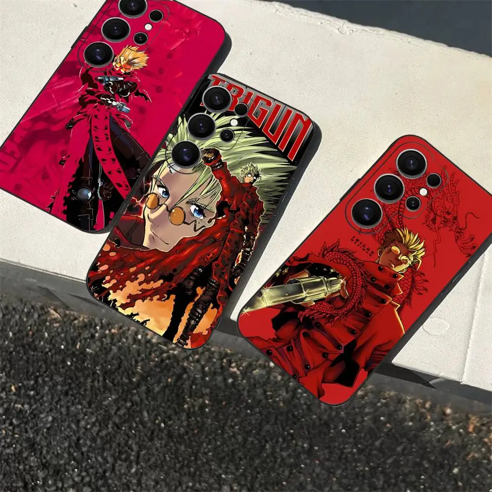Classic Anime T-TrigunS Phone Case For Samsung S 24 Fe 25 Ultra Plus 20 Lite 21 30 22 23 24 22 Ultra 5G Fundas