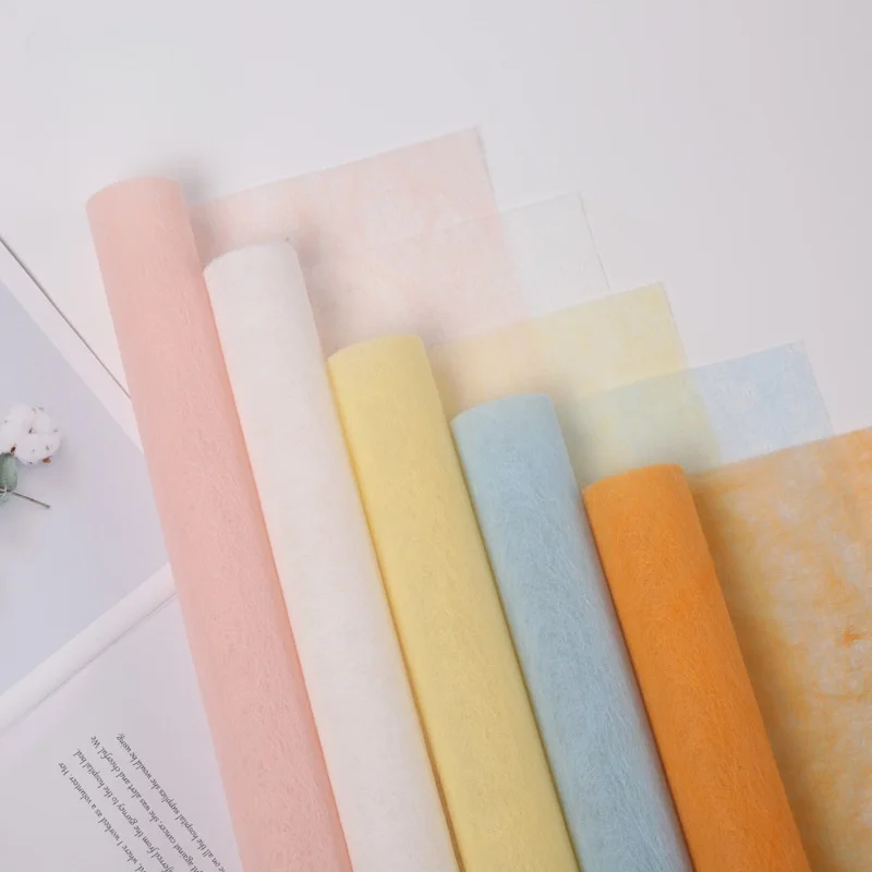 

15 Sheets Non-woven Fabric Waterproof Flower Wrapping Paper 58x58cm Florist Bouquet Packaging Paper for Mother's Day Decor