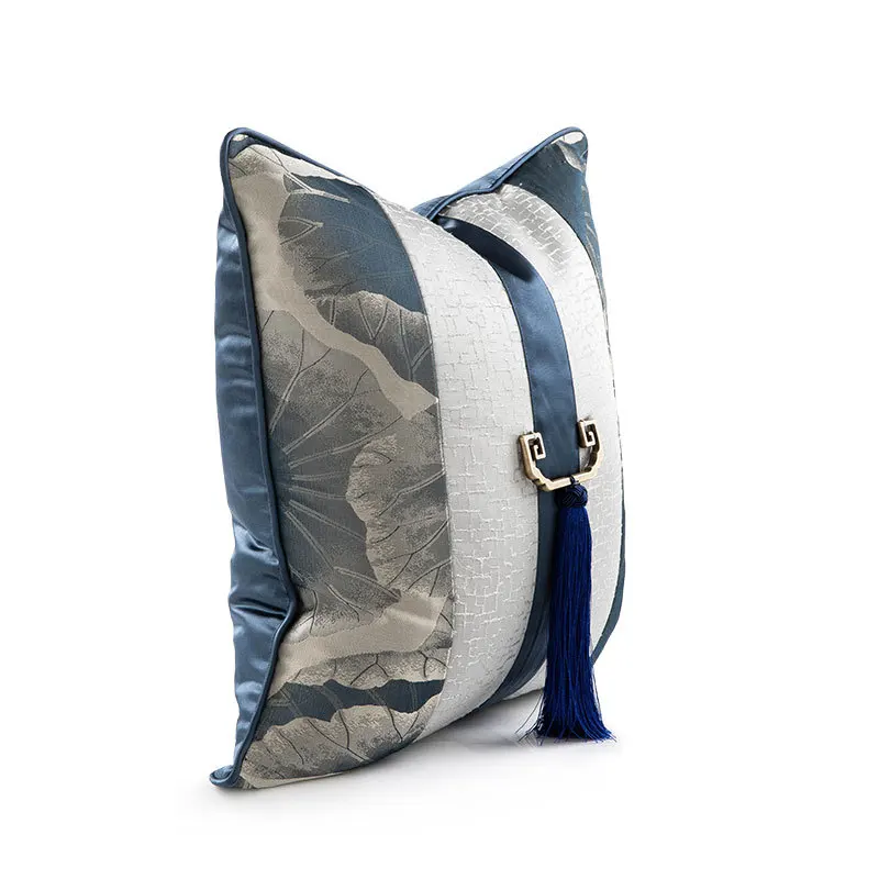Luxury European Classical Aristocratic Style Throw Pillow Cases Decorative Tassels Cushion Covers for Couch Car Bedroom 20 X 20