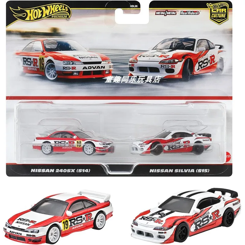 HBL96 HOT WHEELS 1:64 Car culture Nissan 240SX S14 SILVIA S15 primera Perak R390 ct1 copo stingray coupe  diecast car model