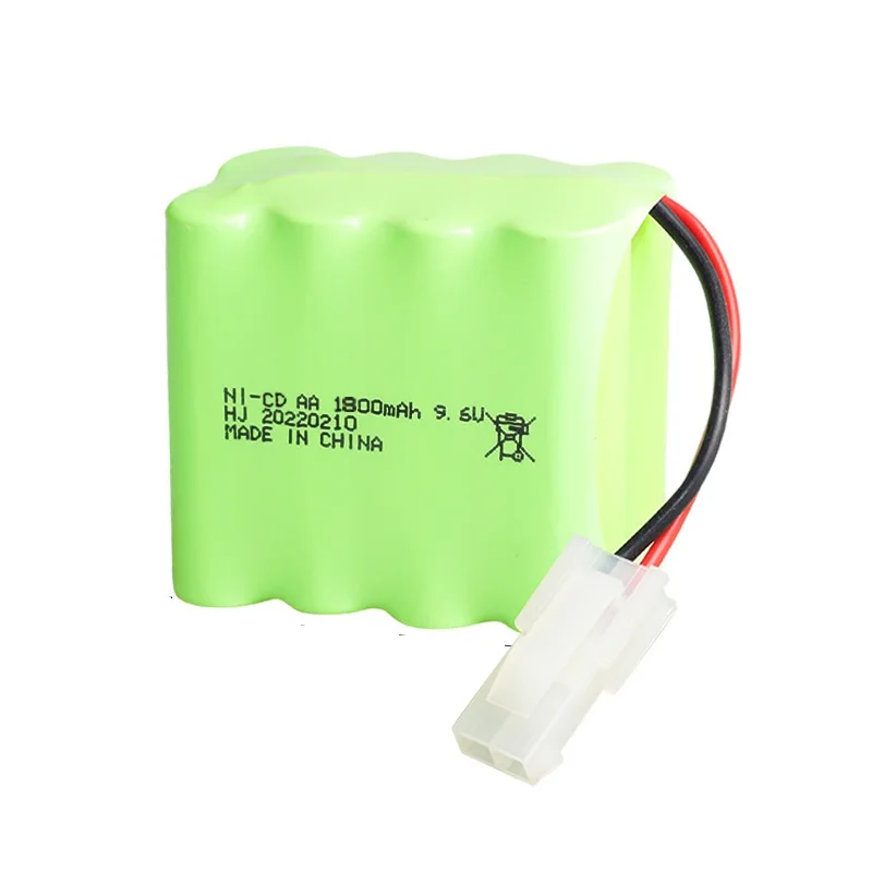 9.6 v 1800 mah NiCD แบตเตอรี่สําหรับของเล่น Rc รถถังรถไฟหุ่นยนต์เรือปืน AA 1800 mah 9.6 v แบตเตอรี่ Pack 1 ชิ้น