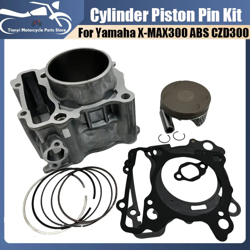 

Motorcycle Cylinder Piston Kit For Yamaha B74-E1311-00 X-MAX300 ABS CZD300 EVOLIS Tricity 300 Engine Parts Replacement 70/76mm