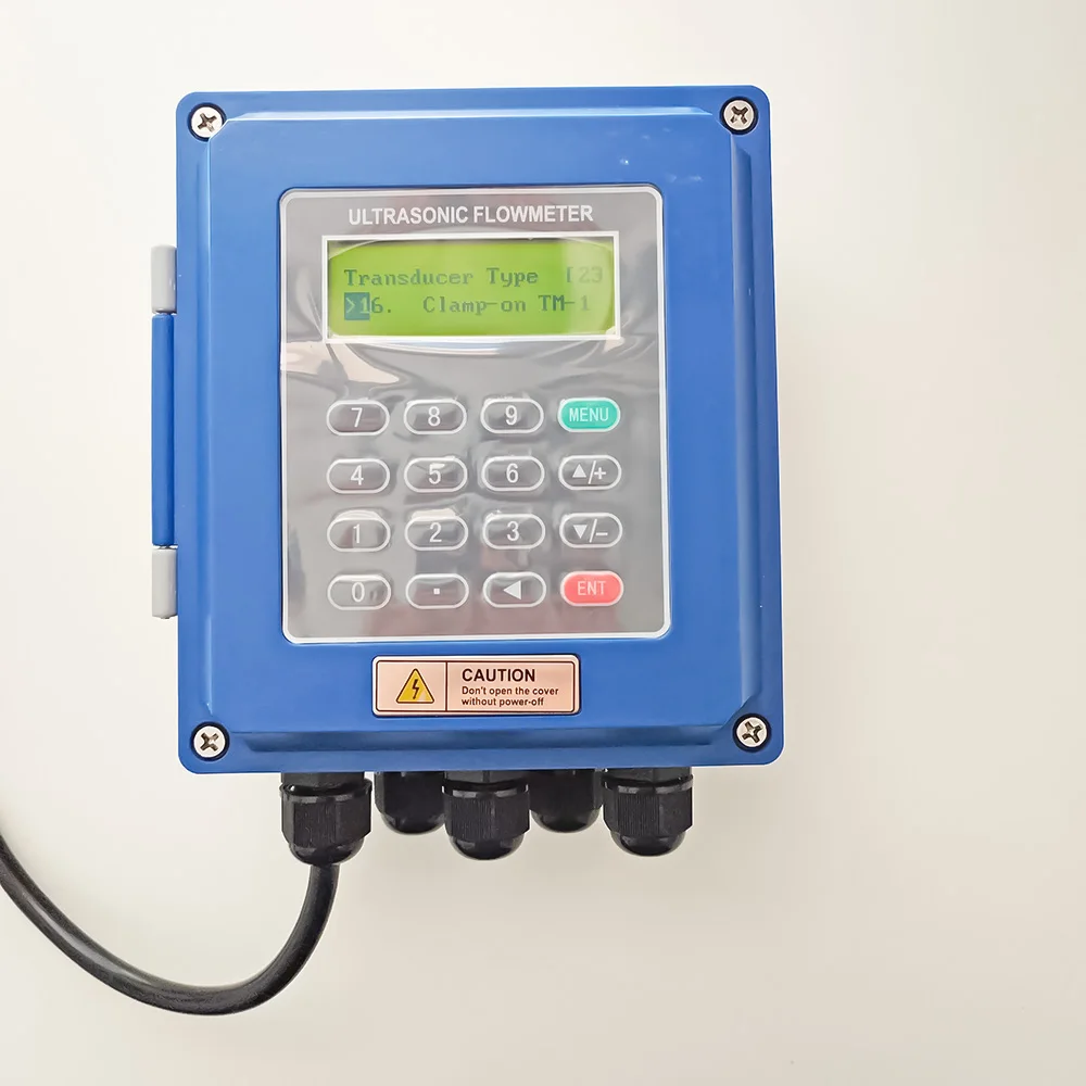 TUF-2000B-TM-1 Ultrasonic Flow Meter TM1 Transducer (DN50-700mm) Liquid Flowmeter Modbus RS485 Used For Metal Or Plastic Pipe