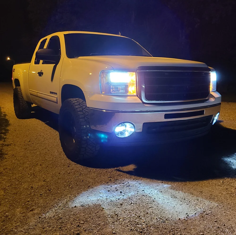 DOT LED Fog Lights For GMC Sierra 1500 2500 3500 HD 2007-2014 Bumper Driving Lamps Assembly 15200078,15910026,15938291,25831948