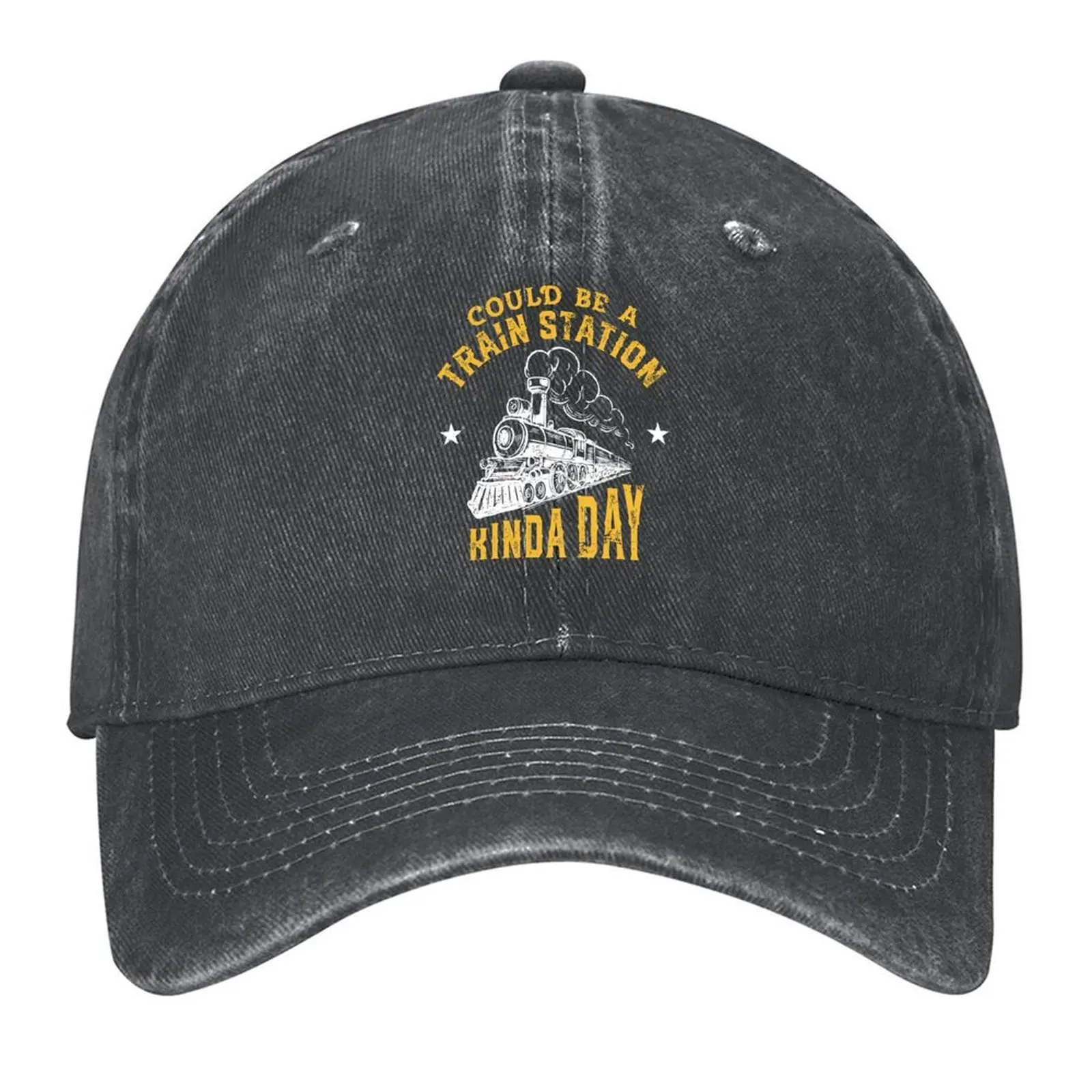 

Could Be a Train Station Kinda Day Baseball Cap summer hat Hat men Visor fishing caps man Baseball Men Women's