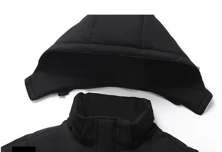 Nuevas chaquetas acolchadas informales con capucha de invierno para hombre, abrigos de plumón de pato blanco, Parkas cálidas más gruesas a prueba de