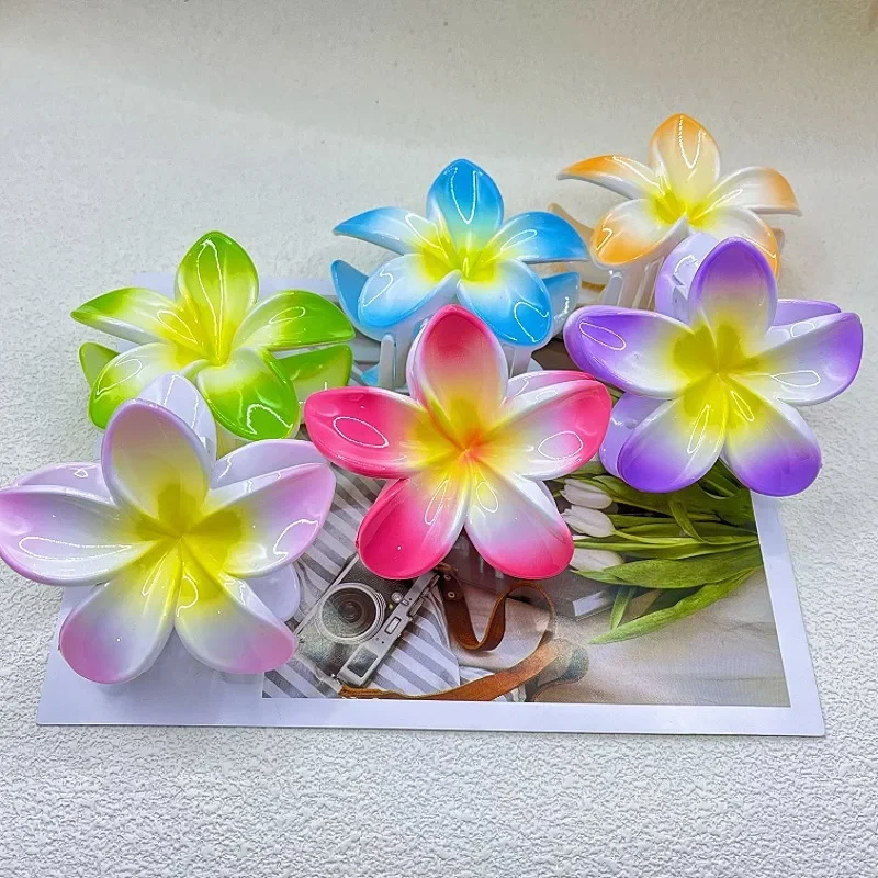 Simulation Sonnenblumen haar klaue für Frauen trend ige Bonbon farben Urlaub Strand Ei Blumen Hai Clip Frauen lässig Haarschmuck