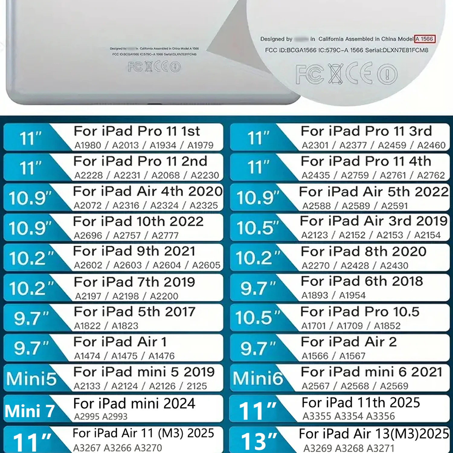 حافظة كريستال شفافة رفيعة مضادة للصدمات من مادة البولي يوريثان الحراري لجهاز iPad Mini/Air/Pro 9.7 10.2 10.9 12.9 13.0 غطاء حماية شفاف