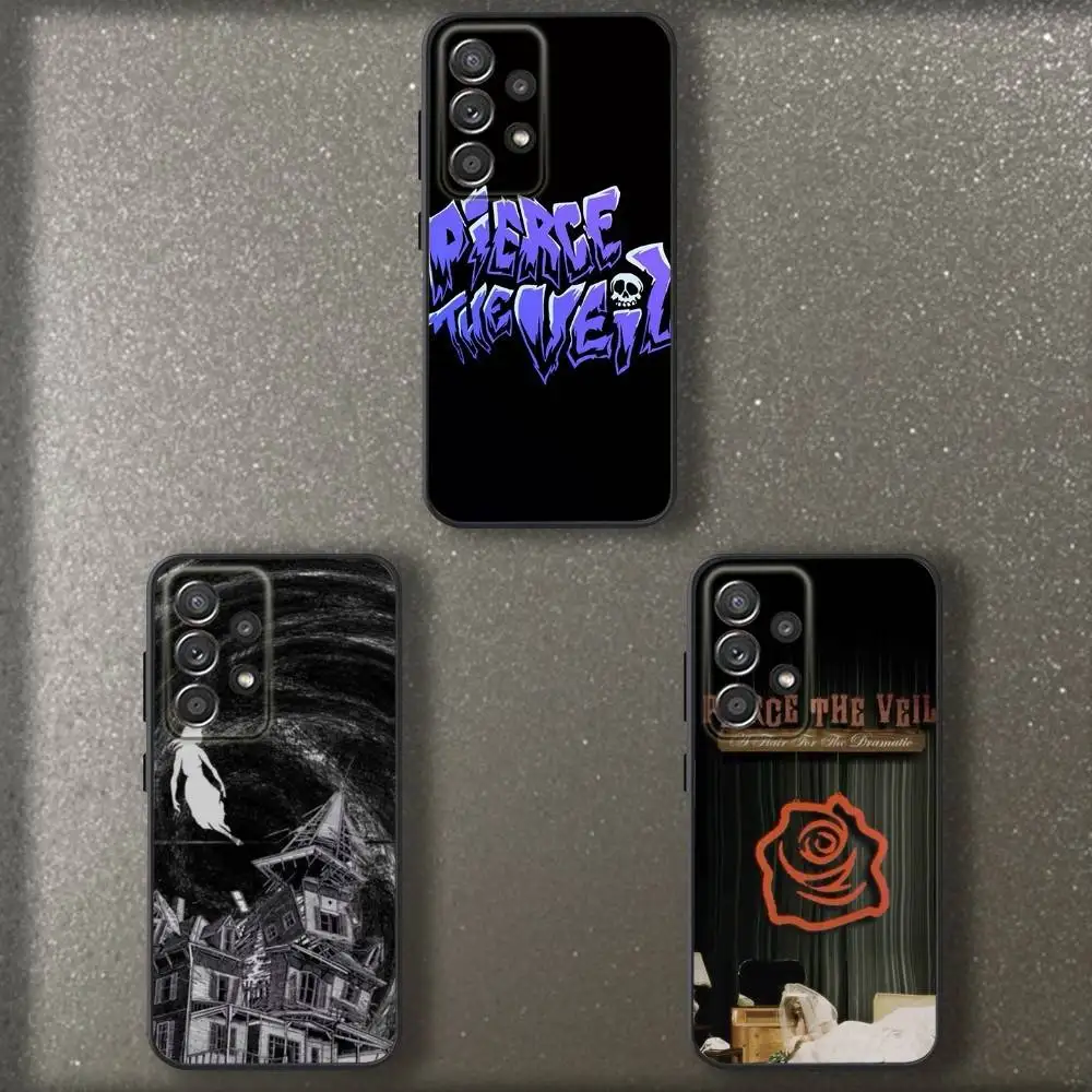 

P-Pierces The V-Veils Phone Case For Samsung S 25,24,23,22,30,21,10,9,Ultra,Plus,Lite,FE,4,5 G Soft Black Case