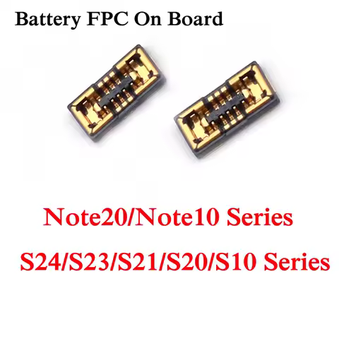 10Pcs For Samsung S24 S23 S22 S21 S20 S10 S10E Note 20 10 Plus S10 Lite Battery FPC Connector FPC On-Board Contactor Clip Plug