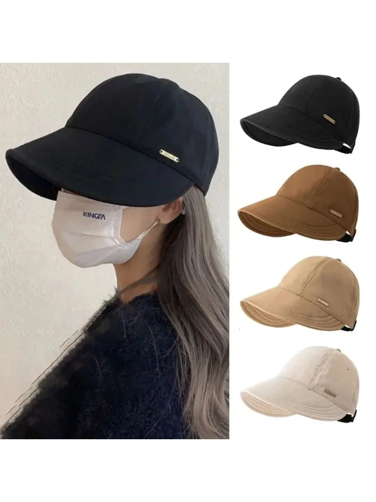 AliExpress NONE Foldable Wide Brim Sun Hat Drawstring Adjustable Caps for Men Women Beach Hats Summer Quick-drying Visors Fisherman Cap