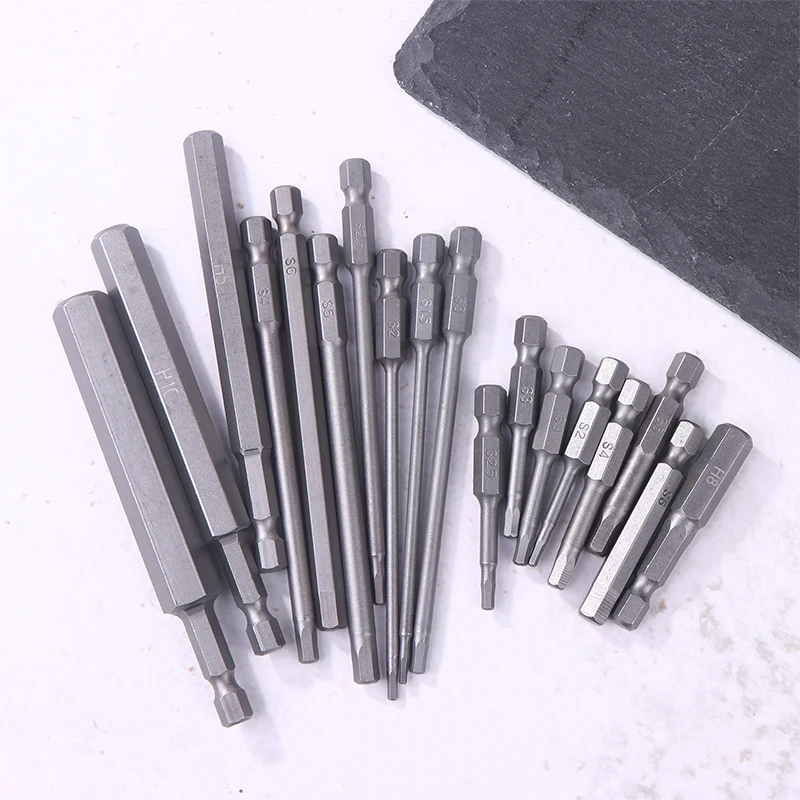 1/4" Hex Shank 8-Piece Screwdriver Set, Magnetic Allen Wrench Metric Socket Bit Tools.