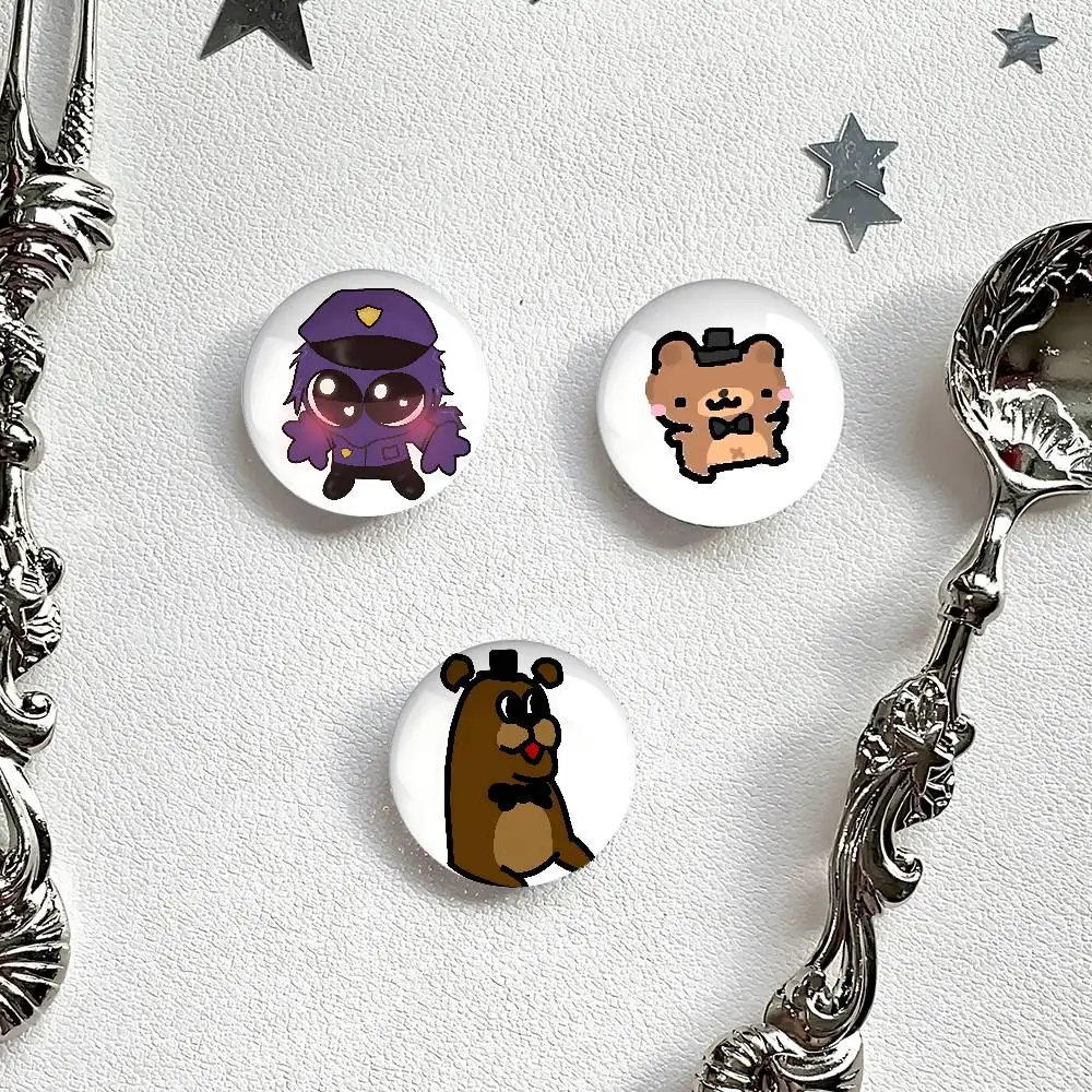 لطيف F-FnafS شارات صفيح لينة زر دبوس بروش شارة معدنية مخصصة مجوهرات اكسسوارات قبعة حقيبة التلبيب