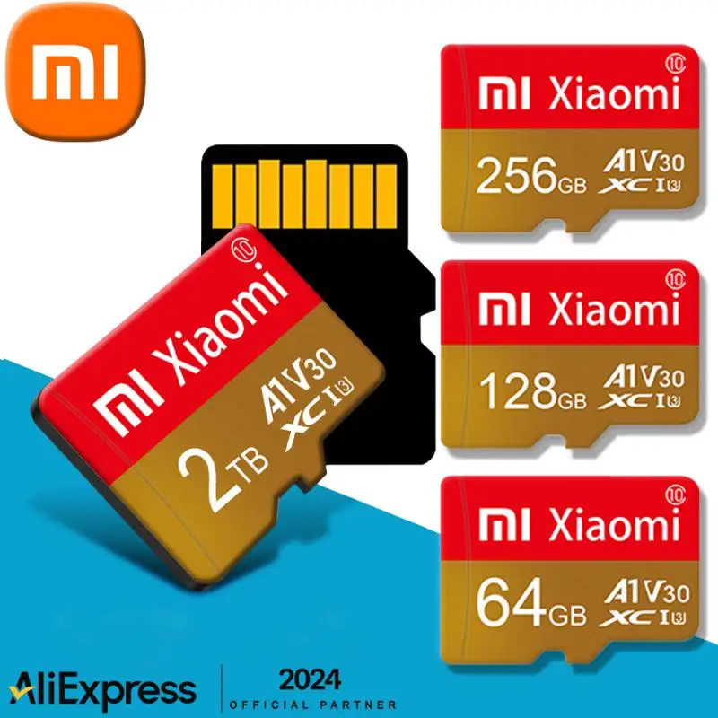 XIAOMI-tarjeta de memoria SD de alta velocidad para teléfono inteligente, dispositivo Flash de 128GB, 256GB, 512GB, Clase 10, SD/TF, para mesa, PC, cámara