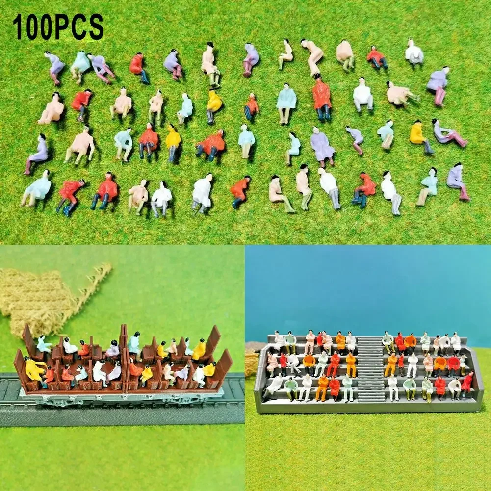 

60/100/150Pcs 1:87 Scale Model White Miniature Figures Architectural Models Human Scale Model ABS Plastic Peoples