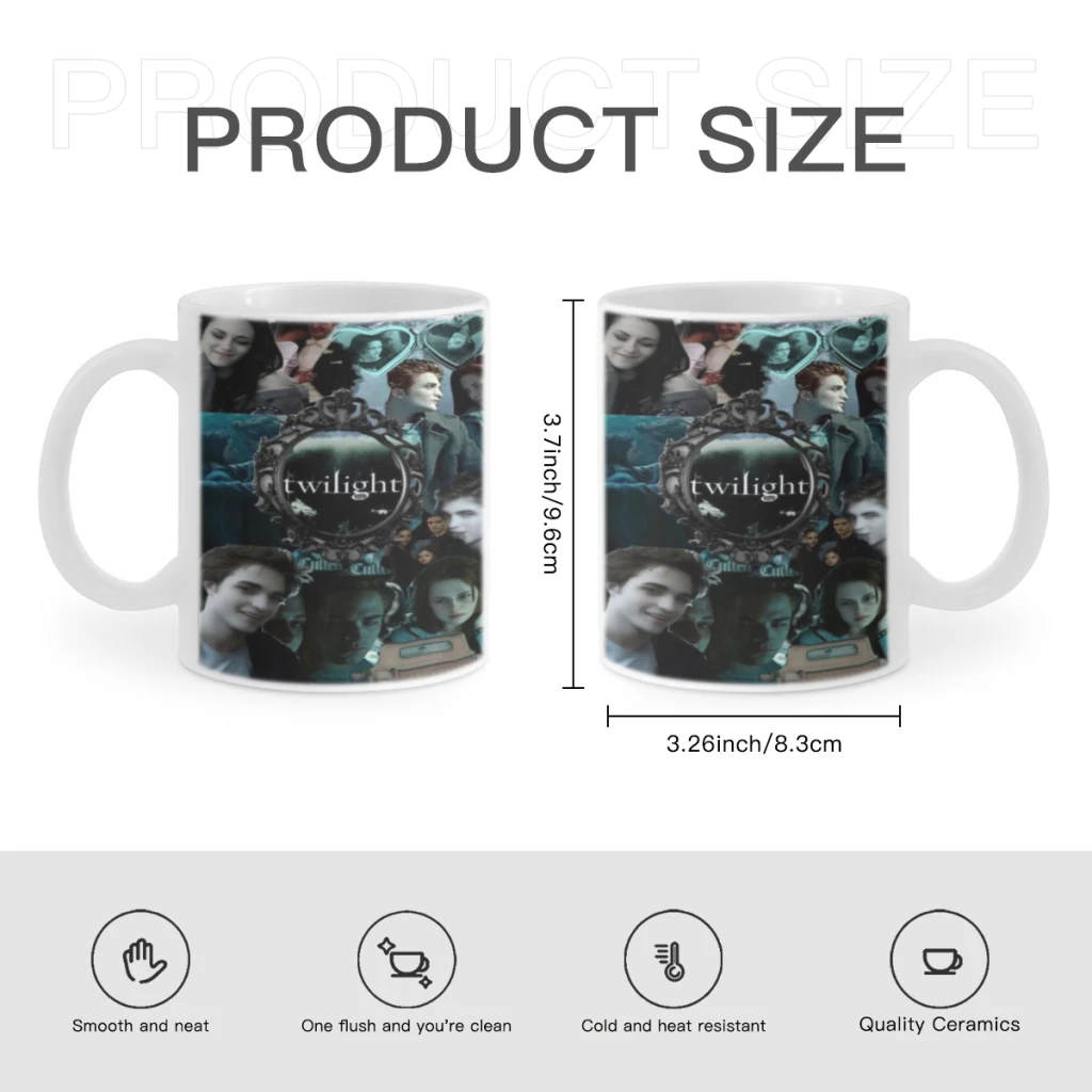 Classic Movie TV Film Twilight Ceramic Mugs Coffee Cups Milk Tea Cup ins Oatmeal Breakfast Mug Drinkware Kitchen