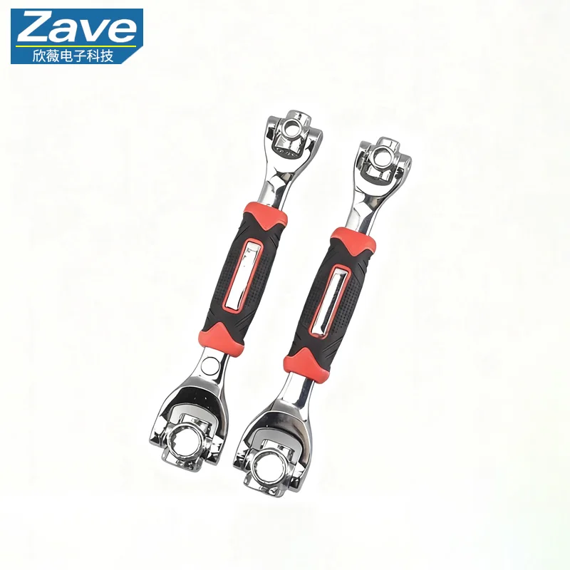 Multi-functional Socket Wrench Set, 8-in-1 Multi-purpose Wrench, 8 - 19mm, Automobile Maintenance and Dismantling Tool。