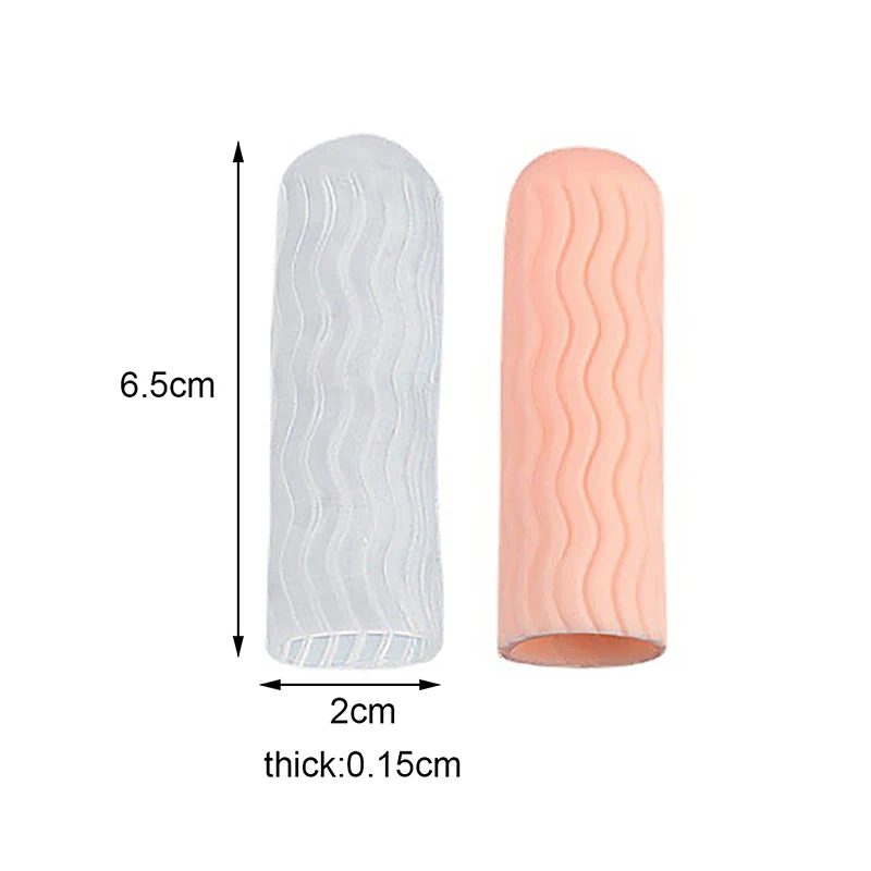 Non-slip Finger Protector Sleeve Cover Anti-cut Heat Resistant Finger Sleeves Fingertip Great Cooking Kitchen Tools