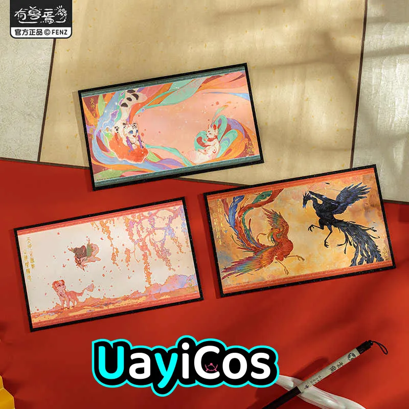 

Official Original Fabulous Beasts Animal Shikishi Colored Paper Collection Drawing Board Ornament Doll Accessories Anime Toy Kid