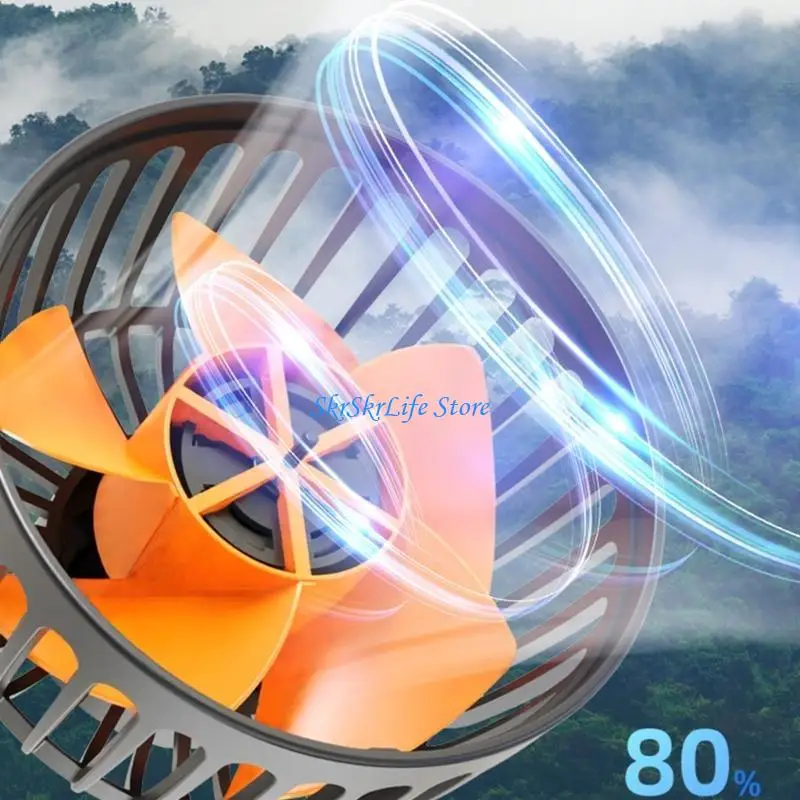 

E65E 3 Head Car Cooling Fan USB 5V 12V 24V 360 Degree Low Noise Cooler Fan Electric