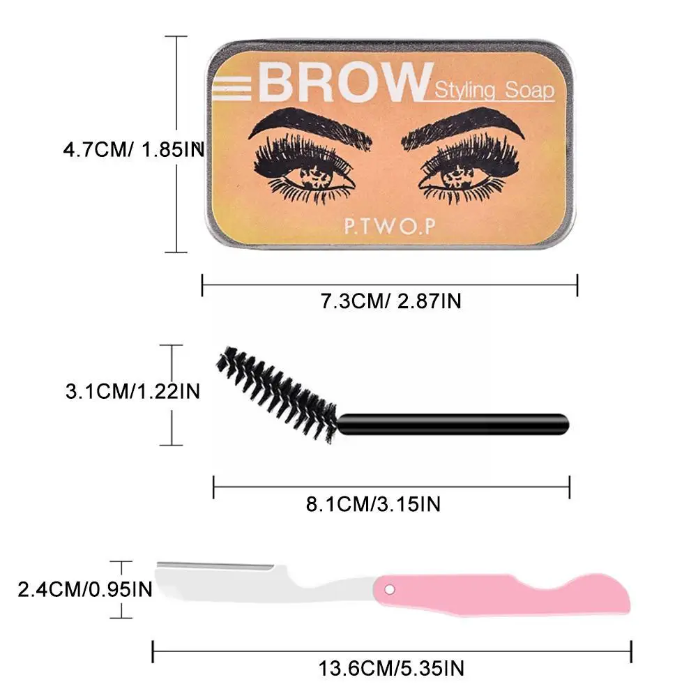 3D Eyebrow Soap Brow Sculpt Lift Brow Styling Soap Pomade Gel Eyebrow Wax Soap Lasting Waterproof Beauty Eyebrow Long N3I1