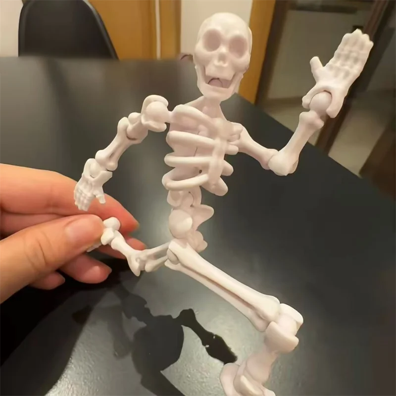 

Overlord Skeleton Cosplay Prop Halloween Multi Joint Movable Ornament Assembly DIY Noctilucent Desktop Model Figure Gift