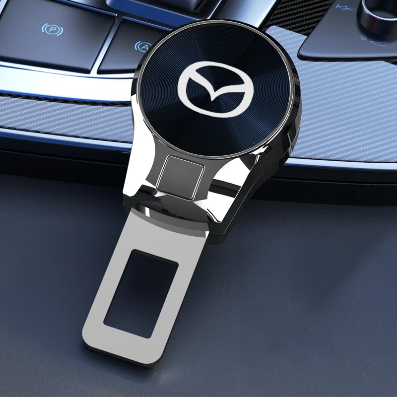 لمازدا السيارات مقعد حزام موسع سبائك الزنك التوصيل CD الملمس نموذج كامل العام اكسسوارات السيارات مجوهرات السيارات #3