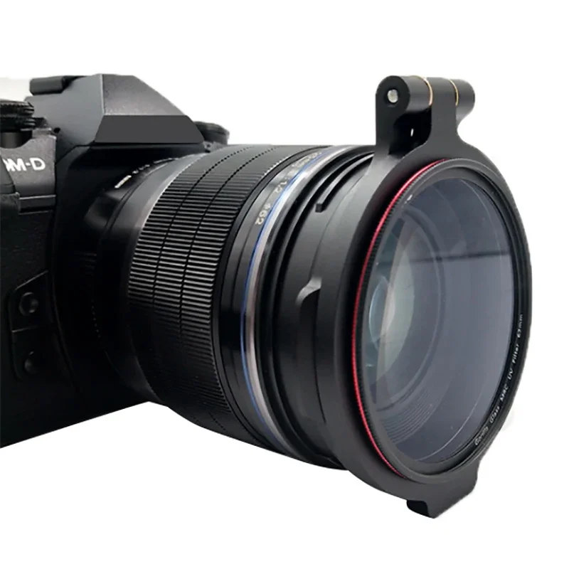 Uchwyt filtra ND z szybkozłączką, akcesorium do lustrzanek cyfrowych, uchwyt do szybkiego wymiany adaptera obiektywu DSLR, obrotowy, rozmiary 58mm 67mm 72mm 77mm 82mm — zdjęcie produktu 5