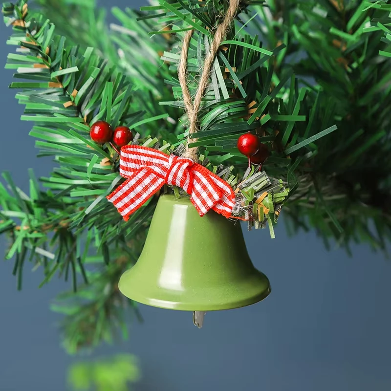 

1PC Christmas Gift Decoration Pendant Christmas Tree Decoration Gift Cartoon Bow Bell Festival Atmosphere Decoration