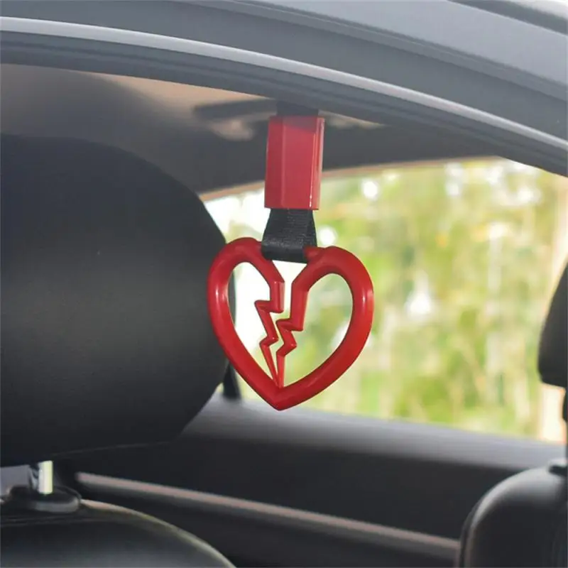 Broken JDM Train Bus Handle Hand Strap Tsurikawa Ring Heart Styling Drift Charm Strap Drift Auto Accessories Car Strap