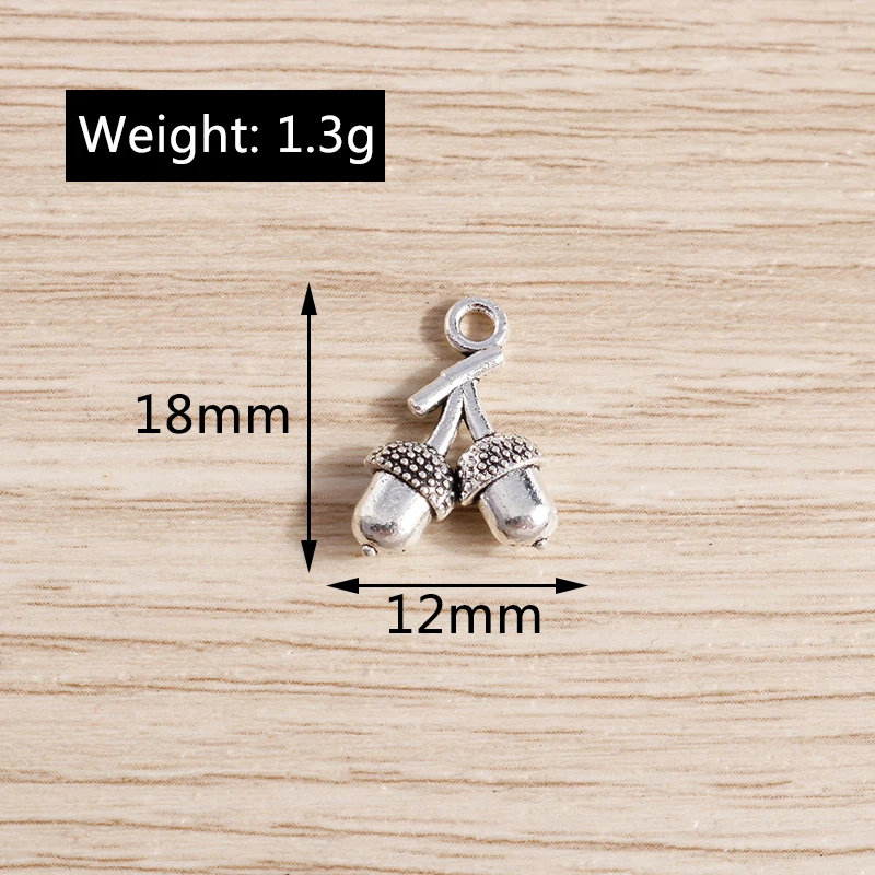 Tusember 20 Stück Legierungs-Pflanzenanhänger, Metall-Blatt-Blumen-Baum-Charms für Schmuckherstellung, Ohrringe, Halsketten, DIY-Armband-Zubehör – Detail 36