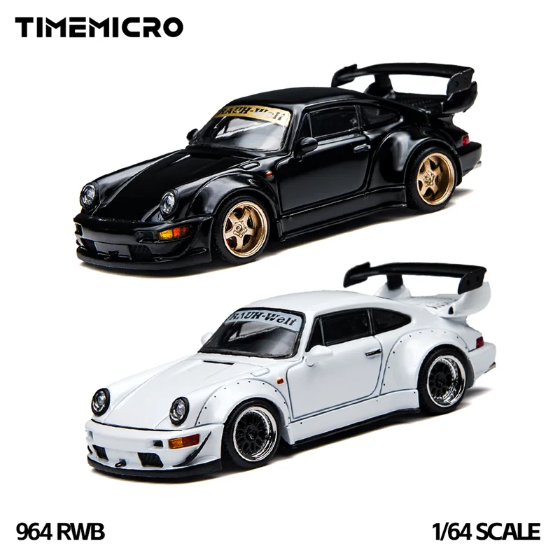 

[PreSale] TimeMicro 1:64 RWB 964 White / Black Diecast Model Car